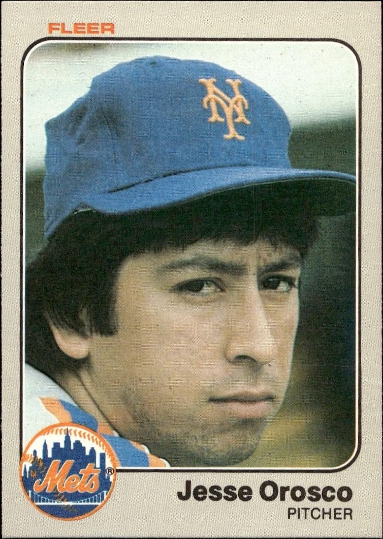 1983 Fleer Jesse Orosco #550 trading card