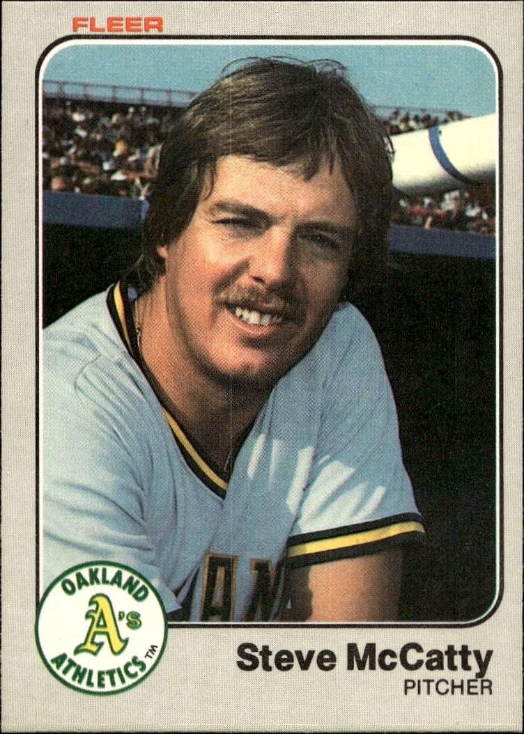 1983 Fleer Steve McCatty #525 trading card