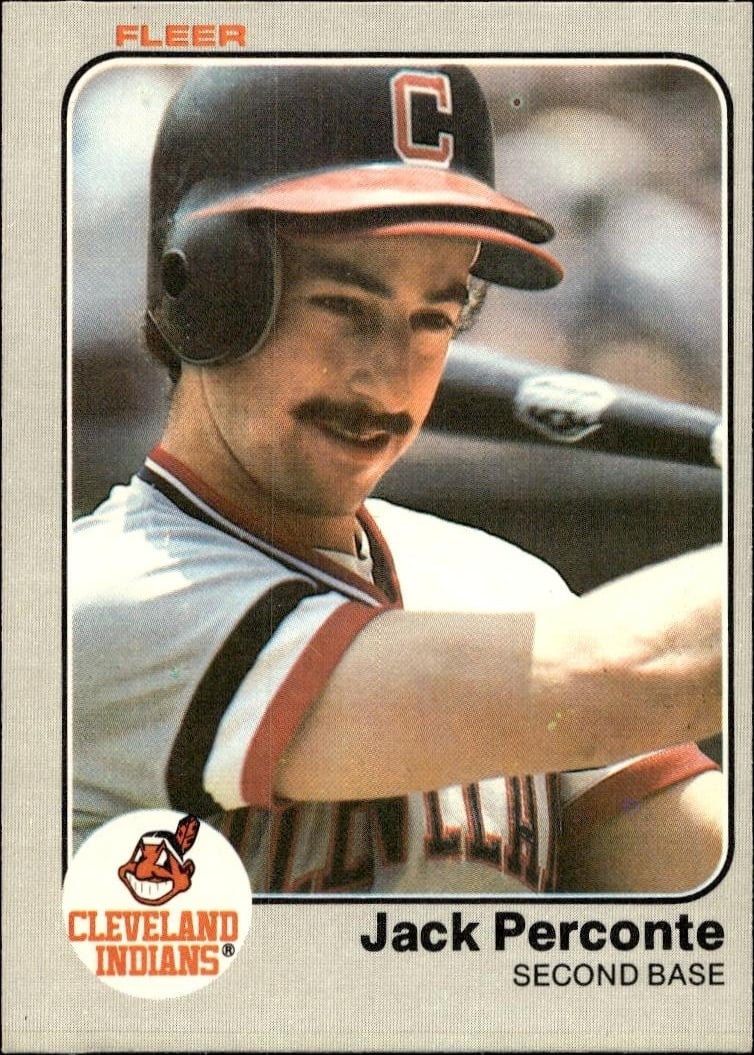 1983 Fleer Jack Perconte #417 trading card
