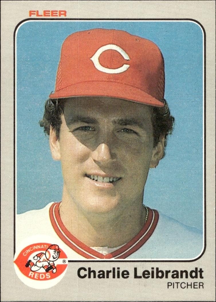 1983 Fleer Charlie Leibrandt #596 trading card