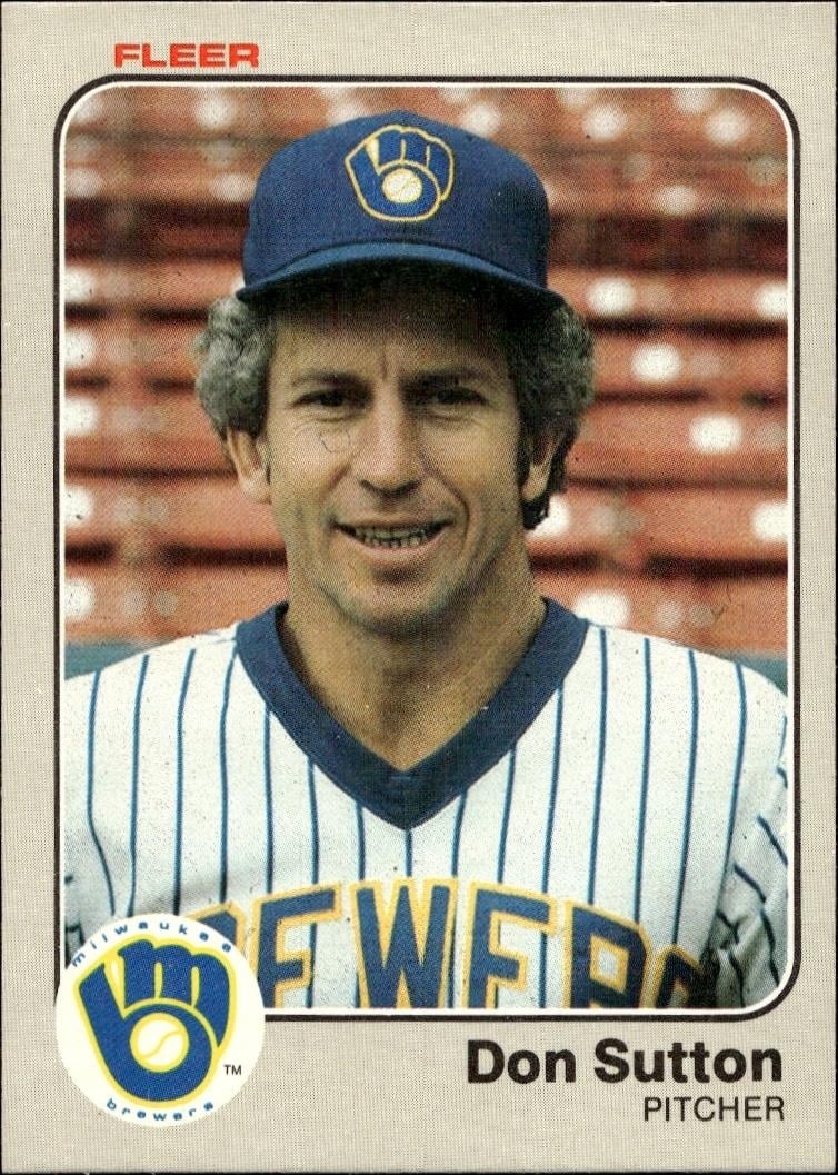 1983 Fleer Don Sutton #47 trading card