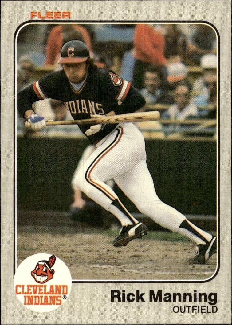 1983 Fleer Rick Manning #413 trading card