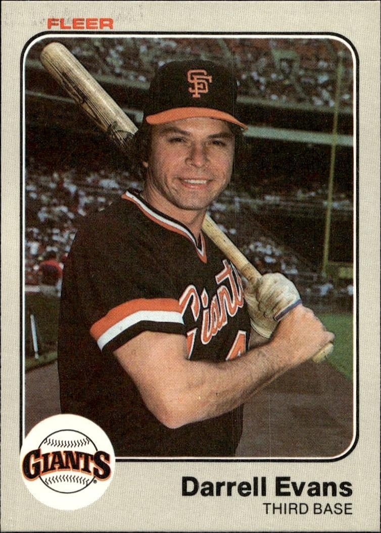 1983 Fleer Jack Clark #256 trading card