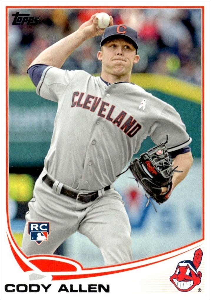 2013 Topps Update Cody Allen #US9 trading card