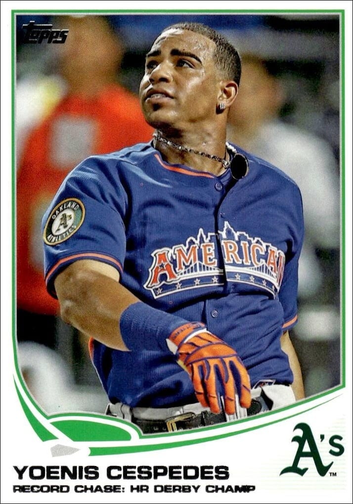 2013 Topps Update Yoenis Cespedes #US202 trading card