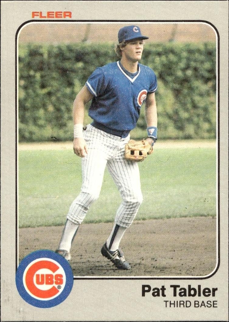 1983 Fleer Pat Tabler #509 trading card