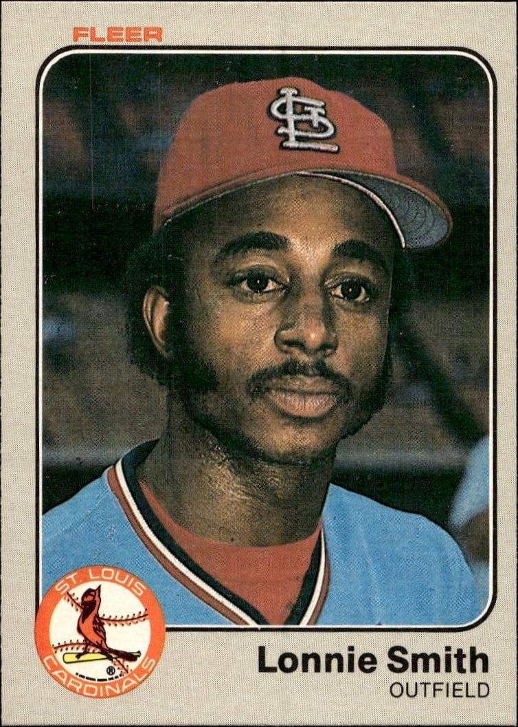1983 Fleer Lonnie Smith #21 trading card
