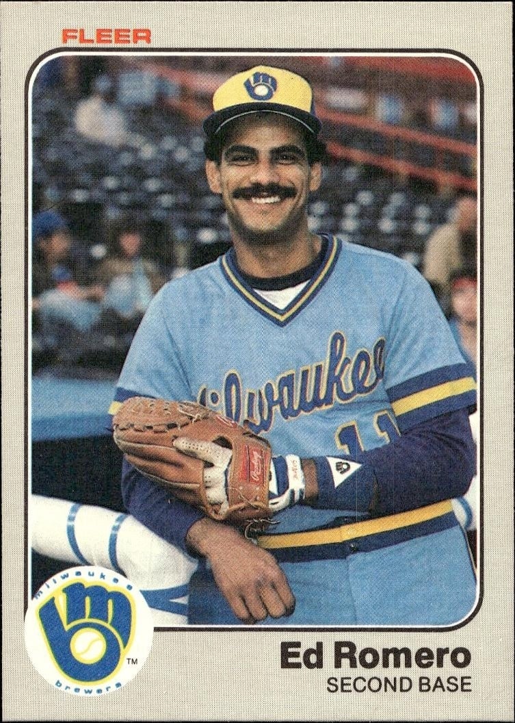 1983 Fleer Ed Romero #44 trading card