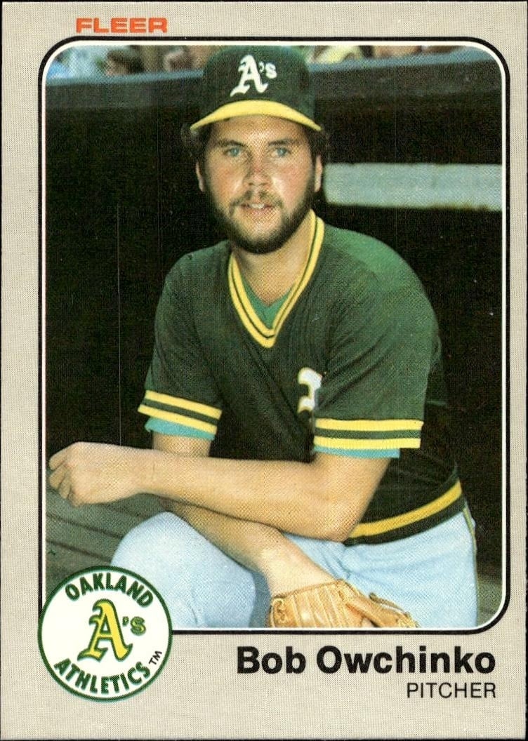 1983 Fleer Bob Owchinko #531 trading card