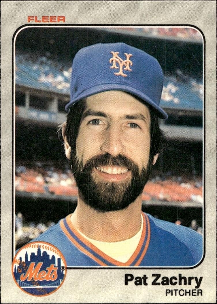 1983 Fleer Pat Zachry #561 trading card