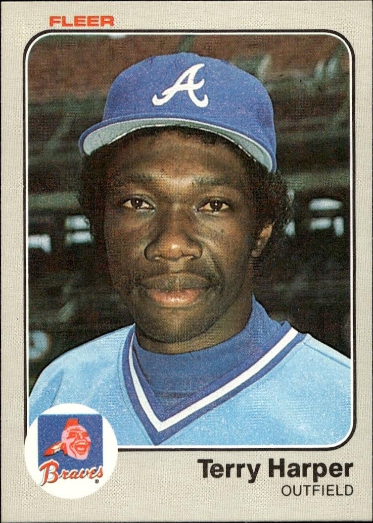 1983 Fleer Terry Harper #137 trading card