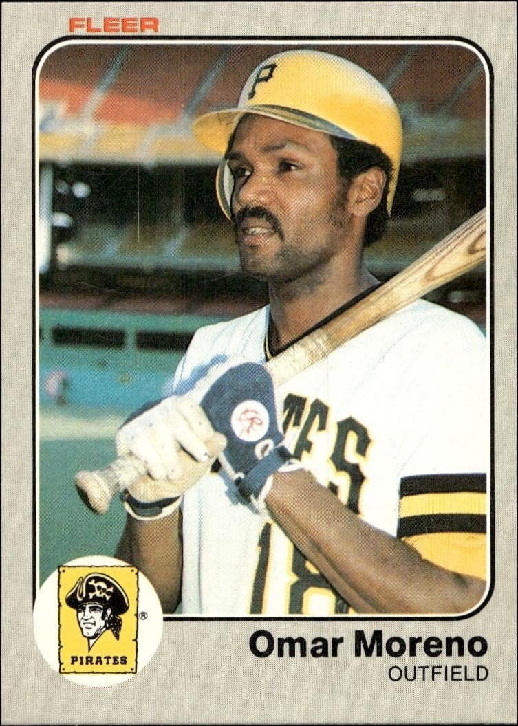 1983 Fleer Omar Moreno #312 trading card