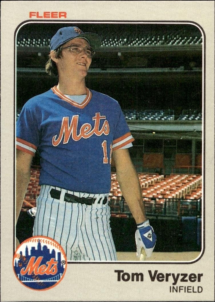 1983 Fleer Tom Veryzer #559 trading card