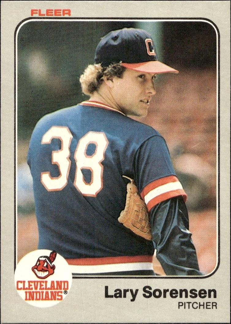1983 Fleer Lary Sorensen #418 trading card