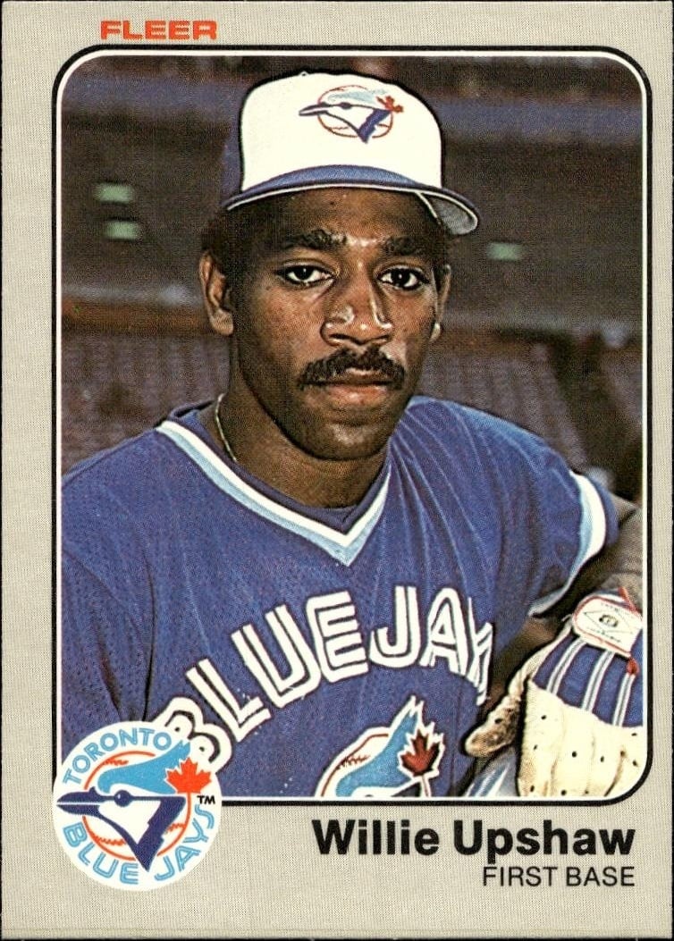 1983 Fleer Willie Upshaw #442 trading card