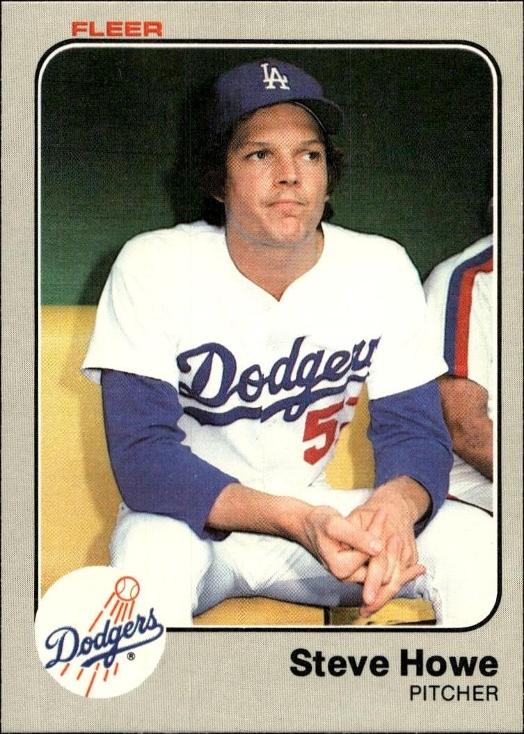 1983 Fleer Steve Howe #209 trading card