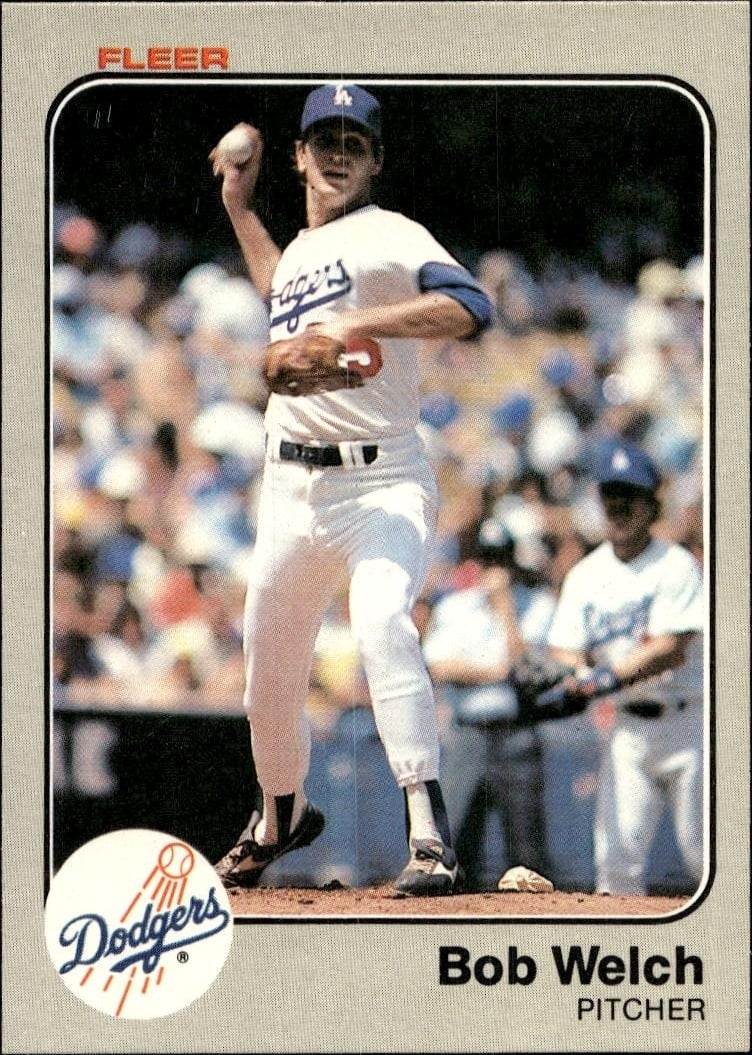 1983 Fleer Bob Welch #225 trading card