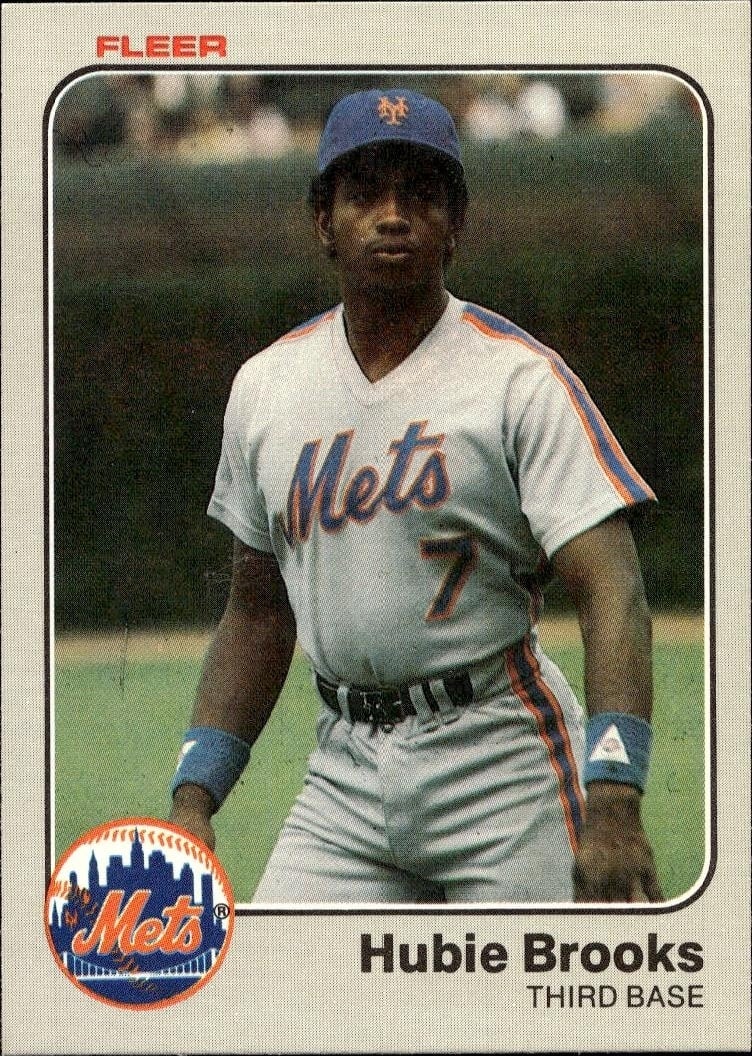 1983 Fleer Hubie Brooks #539 trading card