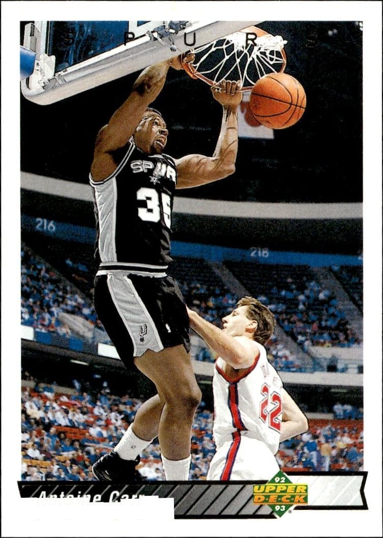1992 Upper Deck Antoine Carr #106 basketball trading card front