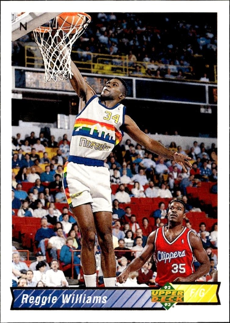 1992-93 Upper-Deck Reggie Williams #113 trading card