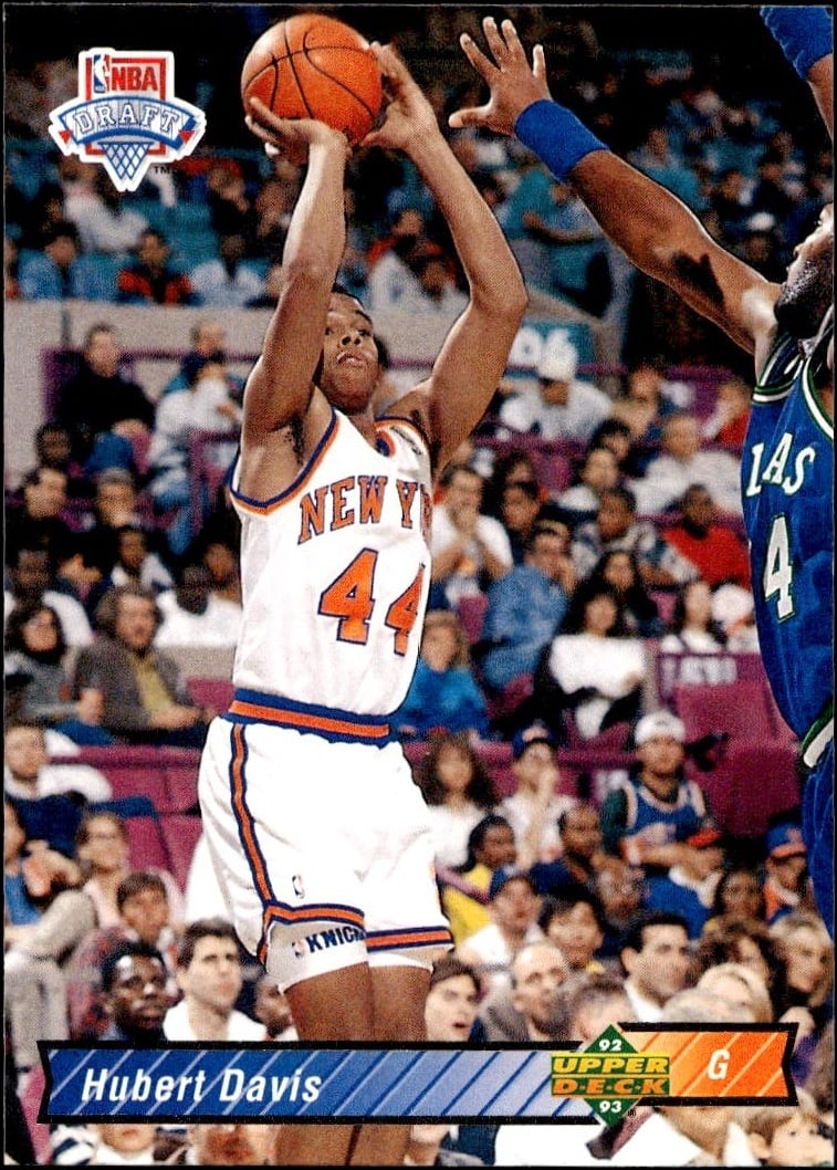 1992 Upper Deck Hubert Davis #15 basketball trading card front