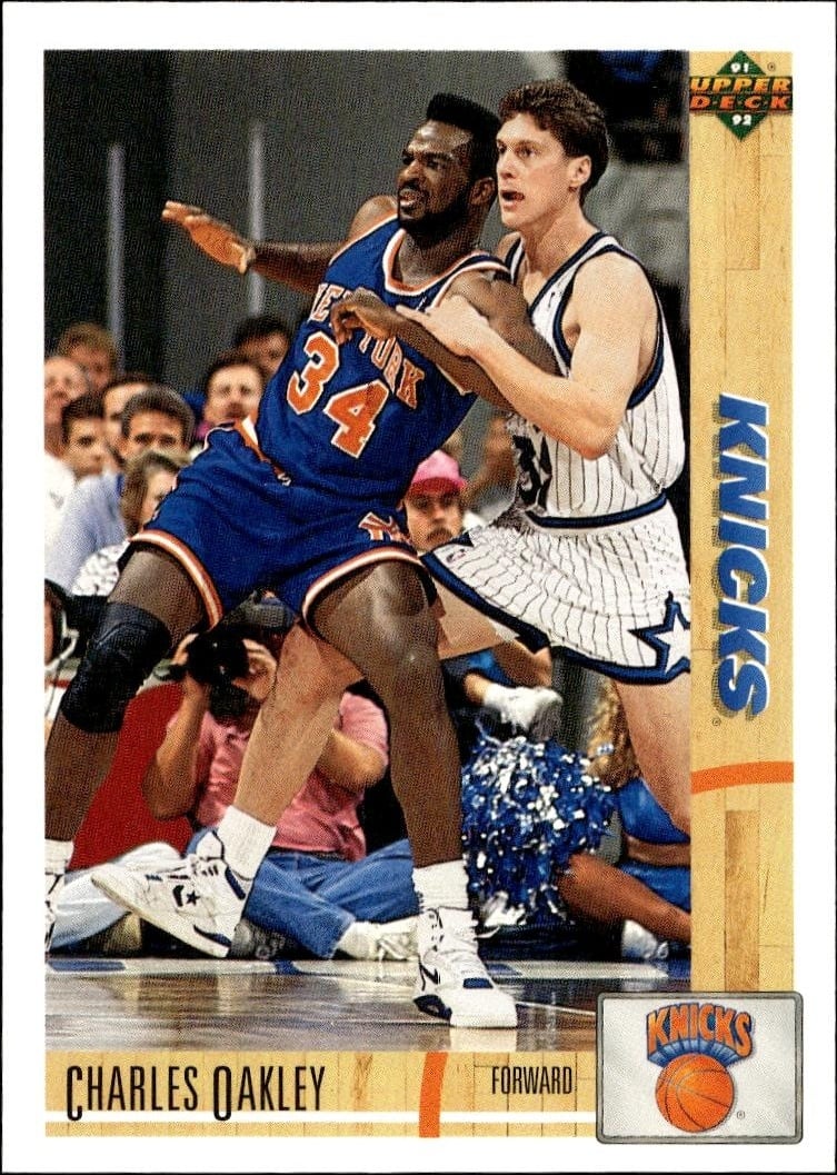 1991 Upper Deck Charles Oakley #258 basketball trading card front