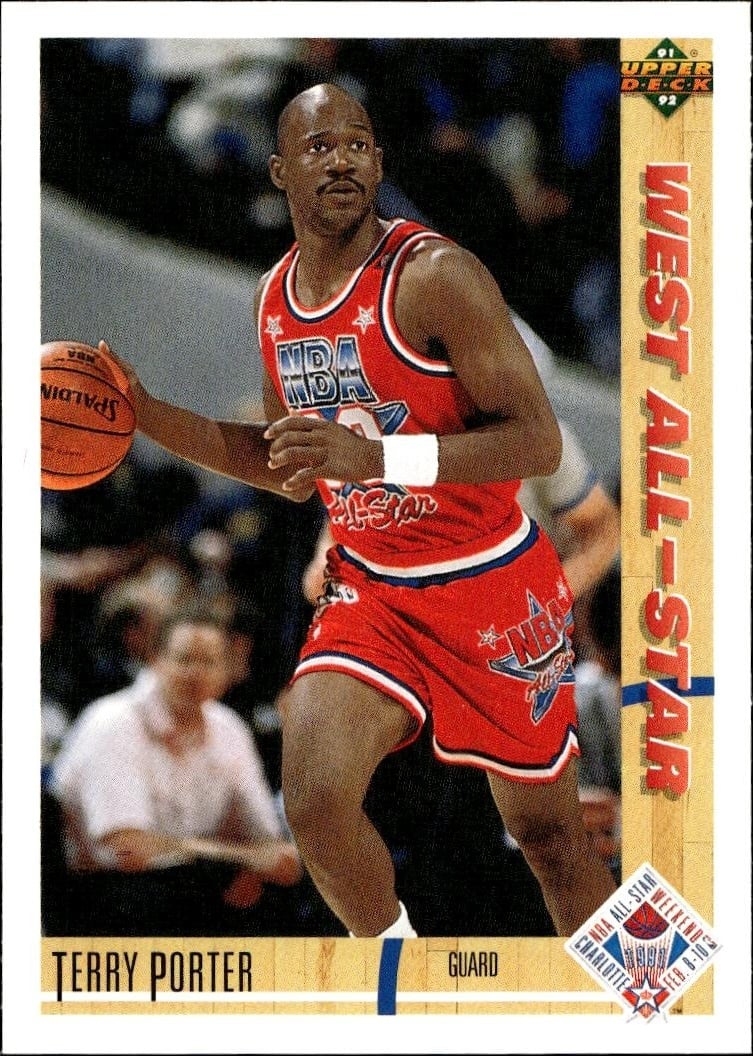 1991-92 Upper-Deck Terry Porter #54 trading card