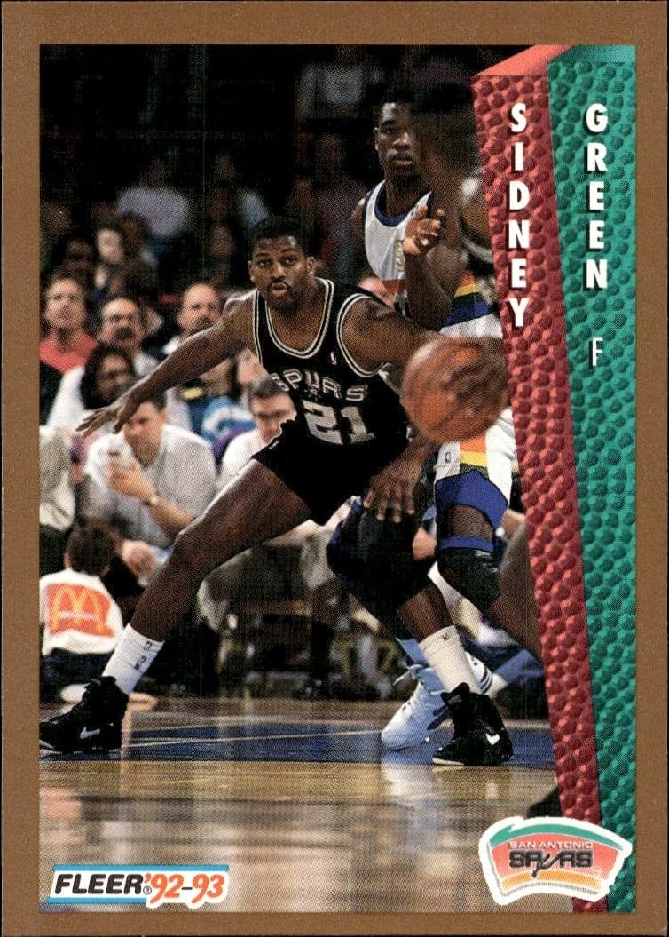 1992-93 Fleer Sidney Green #428 trading card