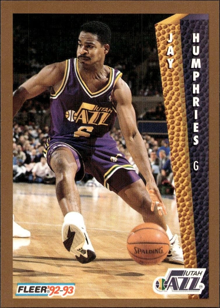 1992 Fleer Jay Humphries #435 basketball trading card front