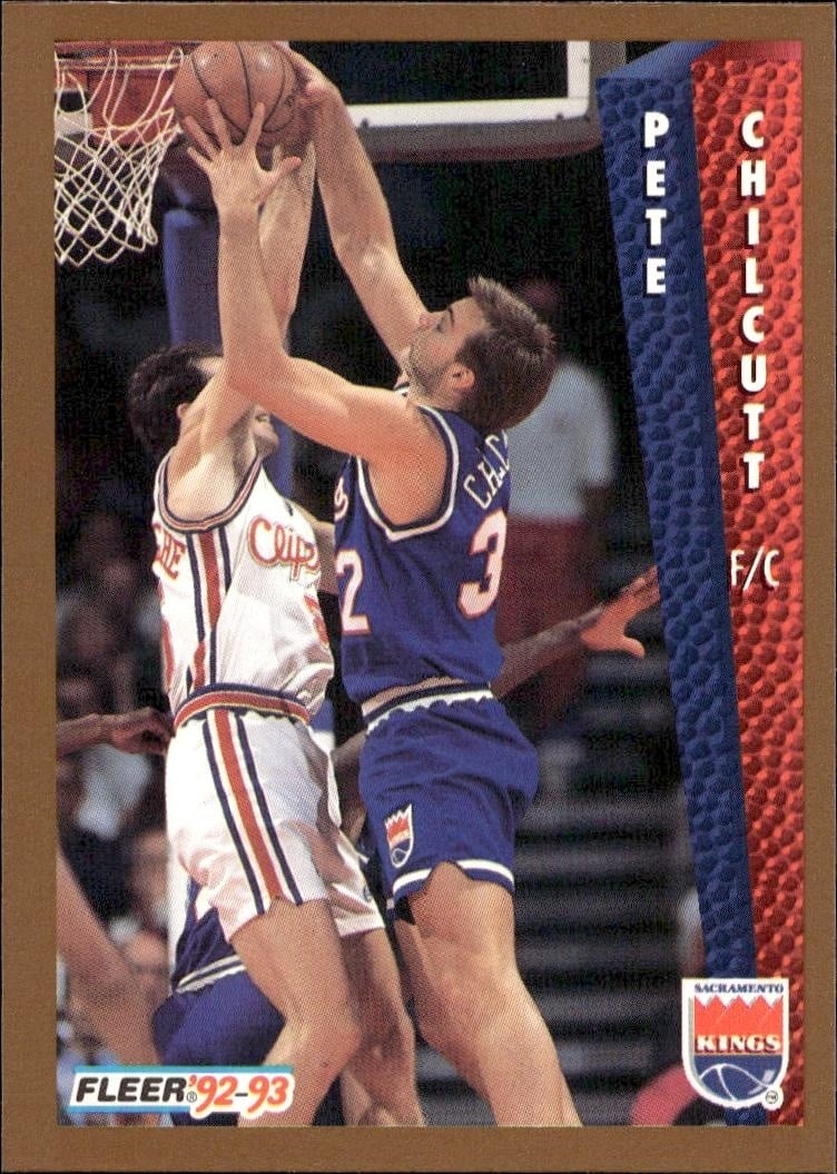 1992 Fleer Pete Chilcutt #422 basketball trading card front