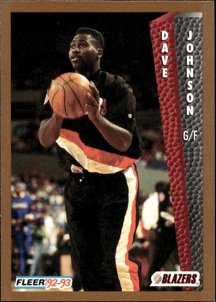 1992-93 Fleer Dave Johnson #417 trading card