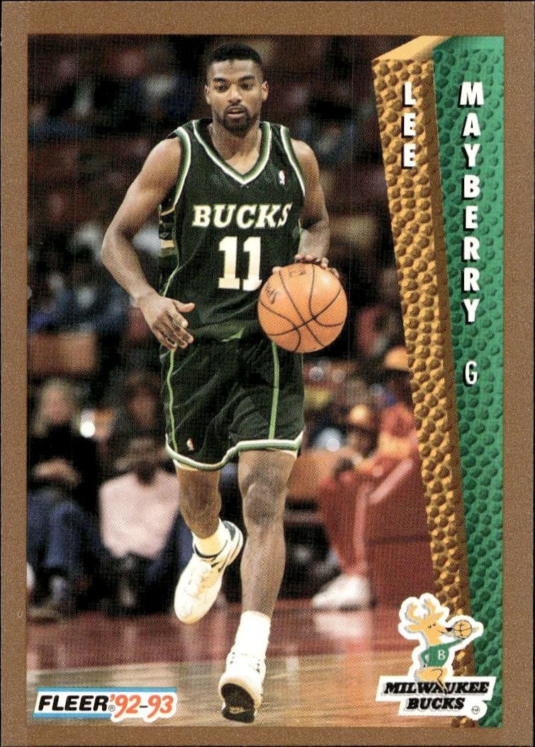 1992-93 Fleer Lee Mayberry #375 trading card