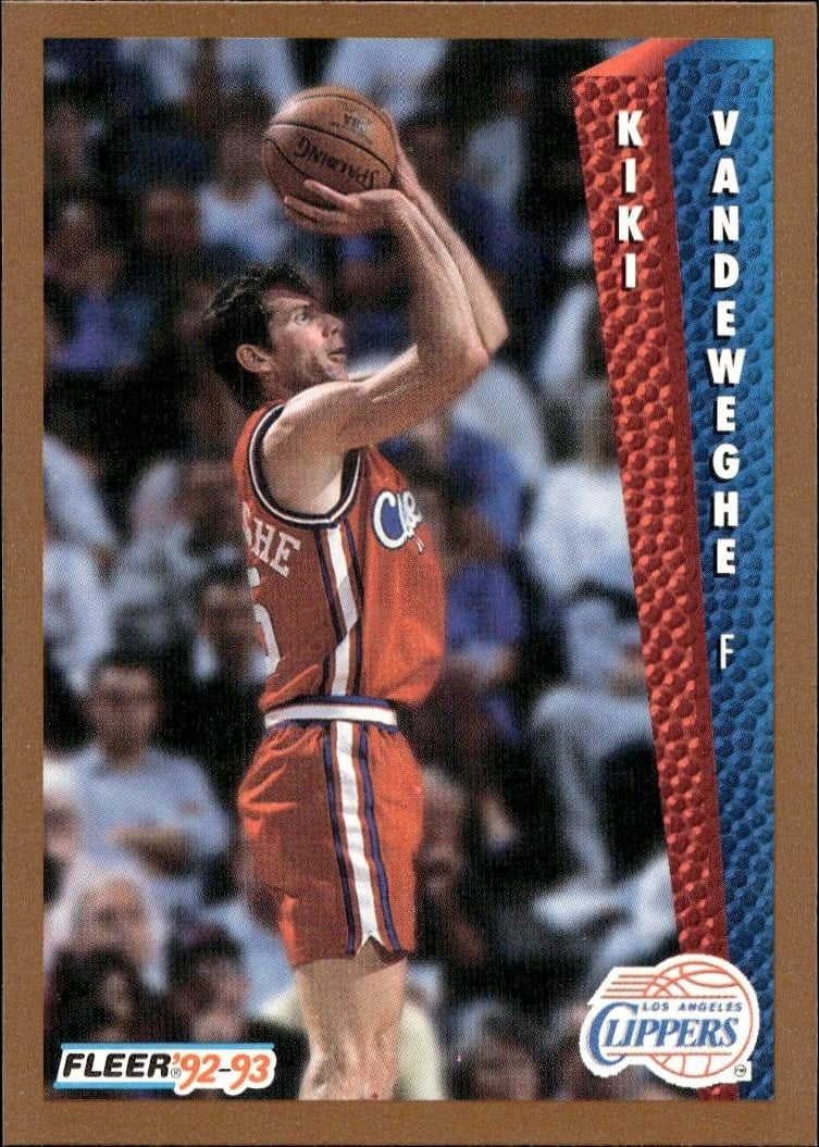 1992 Fleer Kiki Vandeweghe #359 basketball trading card front