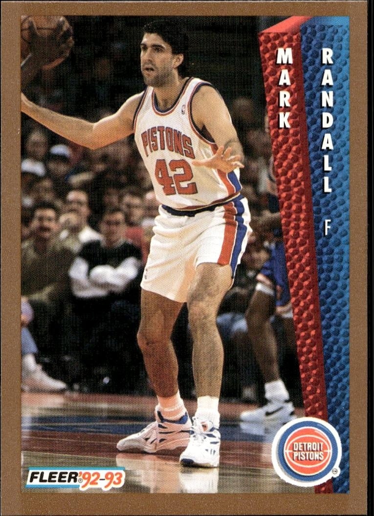 1992 Fleer Mark Randall #336 basketball trading card front