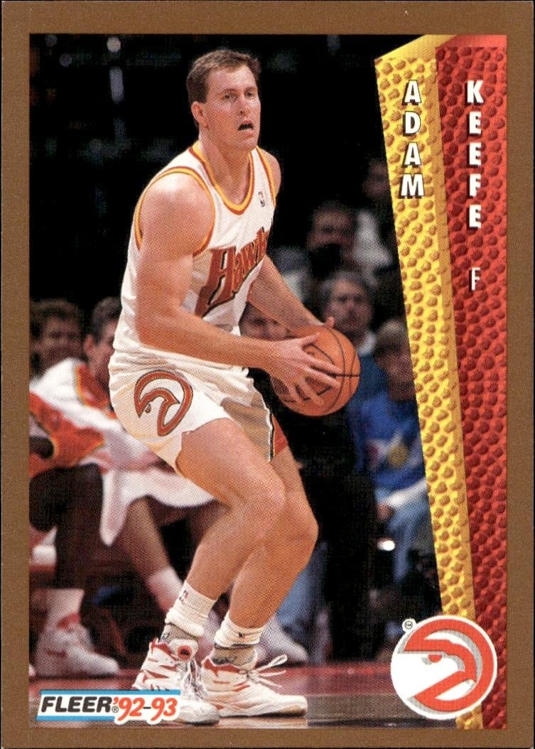 1992 Fleer Adam Keefe #302 basketball trading card front