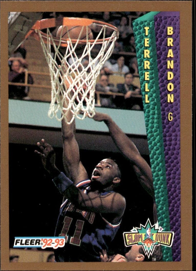 1992-93 Fleer Terrell Brandon #280 trading card
