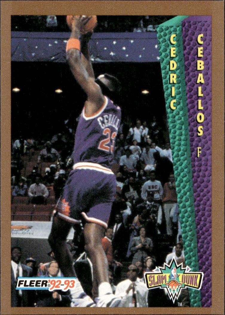 1992 Fleer Cedric Ceballos #275 basketball trading card front