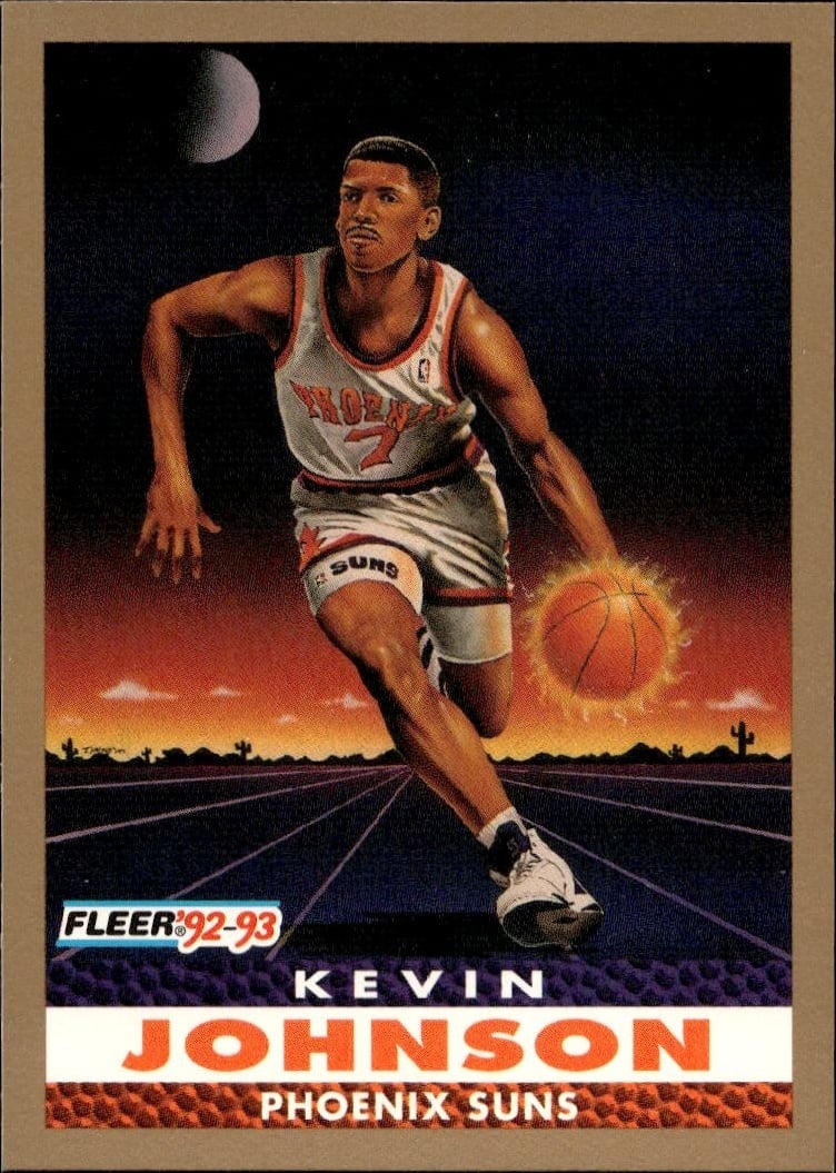 1992-93 Fleer Kevin Johnson #252 trading card