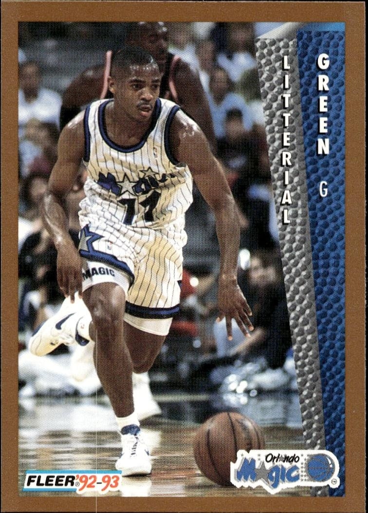 1992-93 Fleer Litterial Green #399 trading card
