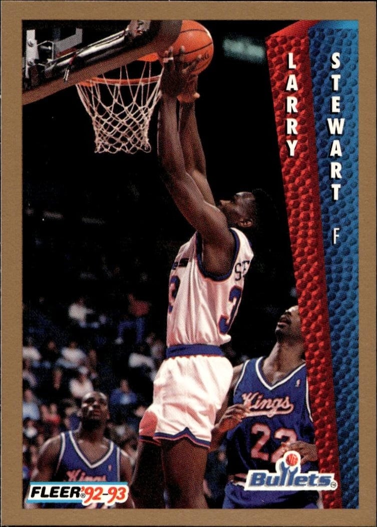 1992-93 Fleer Larry Stewart #235 trading card