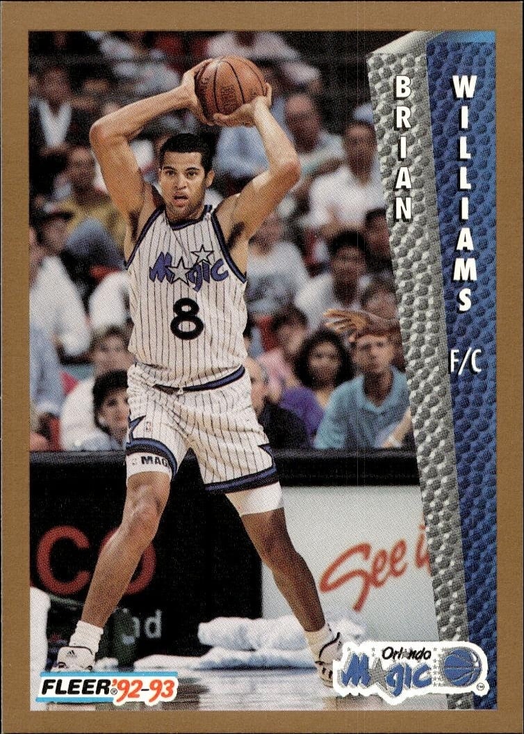 1992-93 Fleer Brian Williams #165 trading card