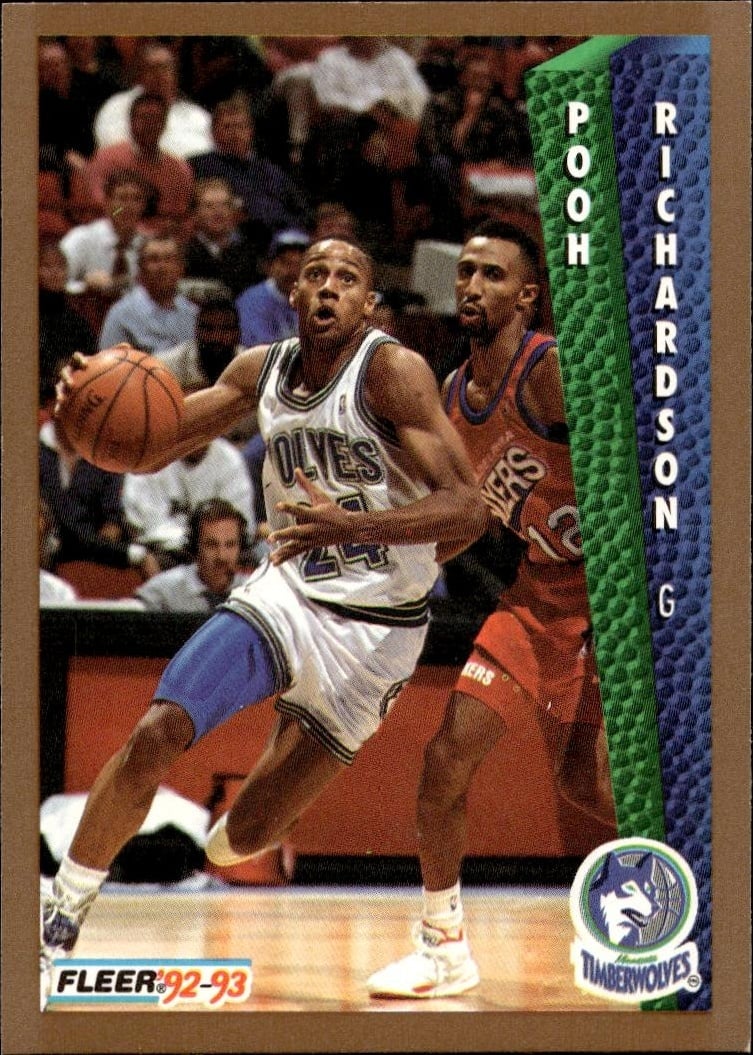 1992-93 Fleer Pooh Richardson #136 trading card