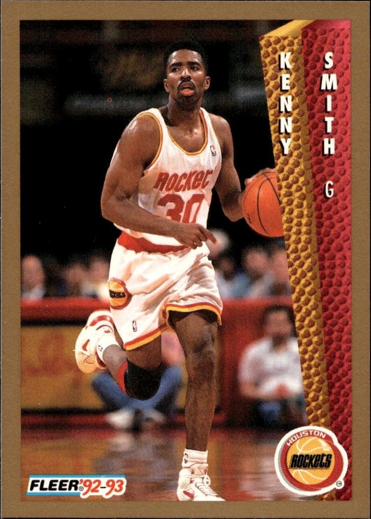 1992 Fleer Kenny Smith #85 basketball trading card front
