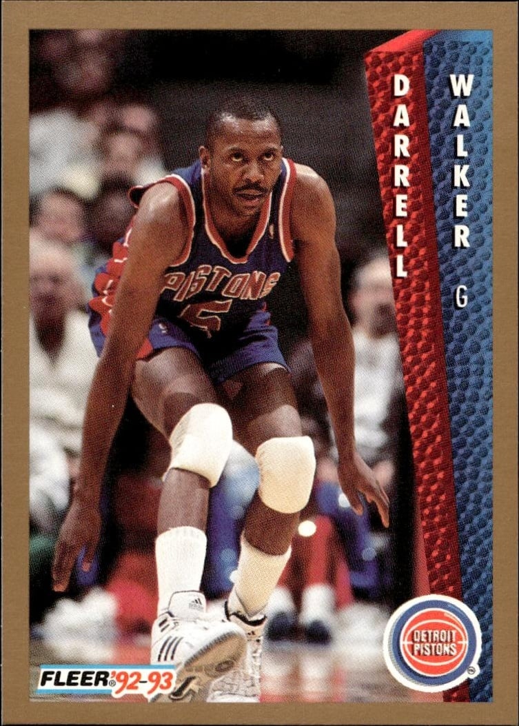 1992 Fleer Darrell Walker #70 basketball trading card front