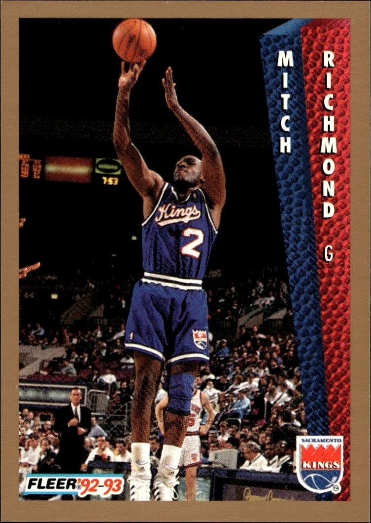 1992 Fleer Mitch Richmond #45 basketball trading card front