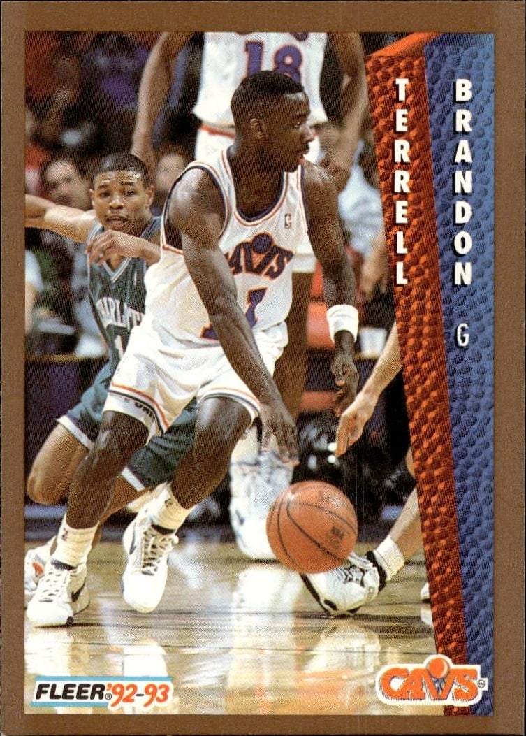 1992-93 Fleer Terrell Brandon #39 trading card