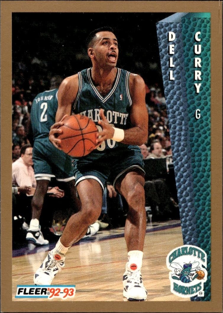 1992 Fleer Dell Curry #22 basketball trading card front