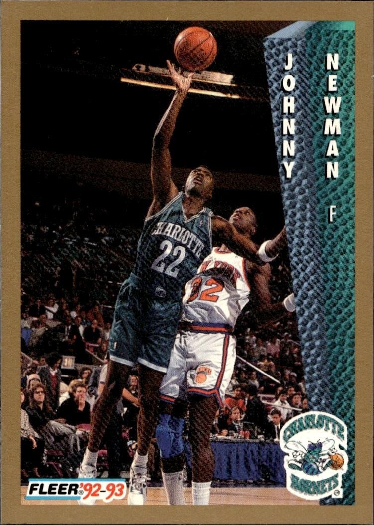 1992 Fleer Johnny Newman #26 basketball trading card front