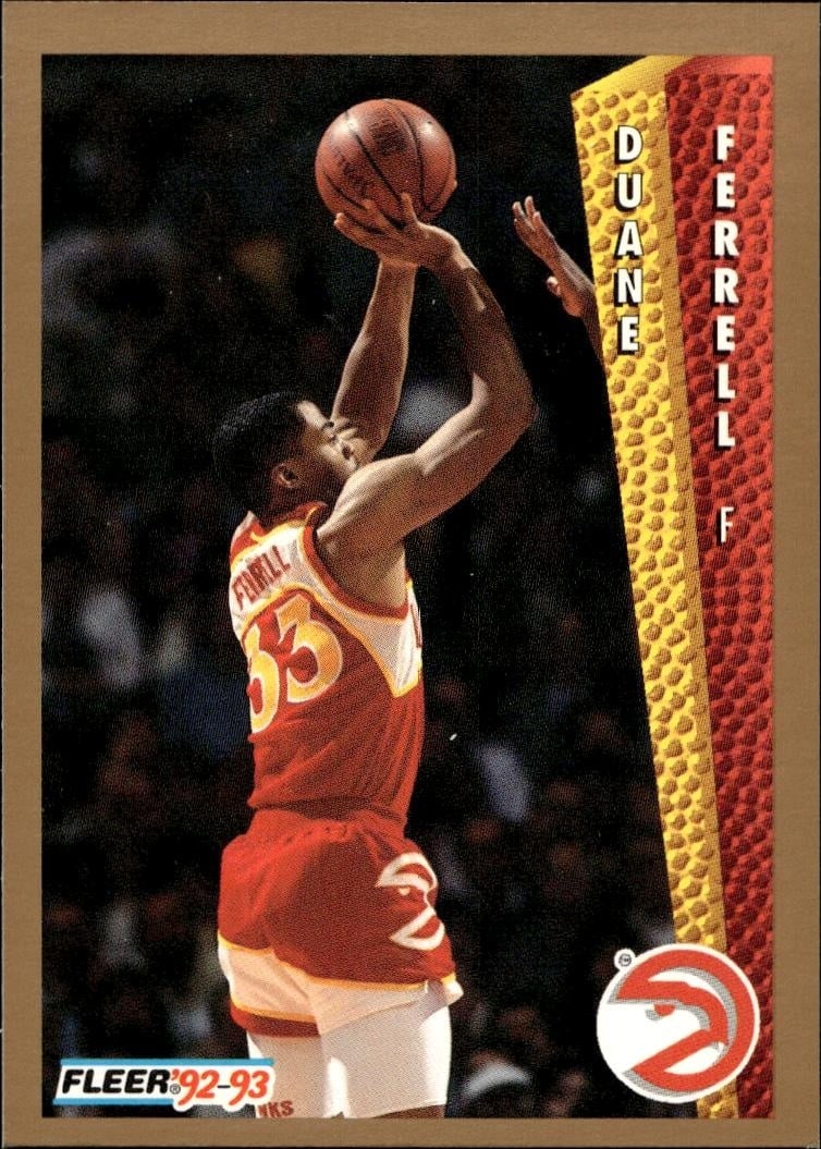 1992 Fleer Duane Ferrell #2 basketball trading card front