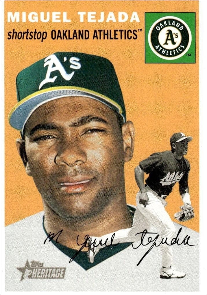 2003 Topps Heritage Miguel Tejada #260 trading card